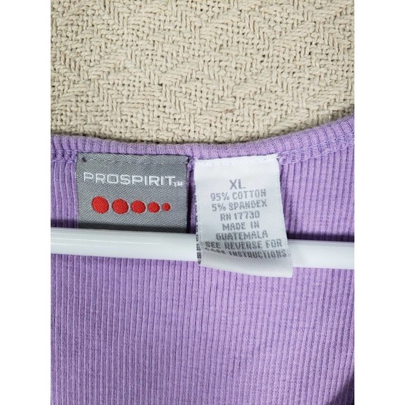 Pro Spirit Tank‎ Top Shirt Womens XL Purple Pullover Sleeveless Cotton Blend EUC - Picture 4 of 12